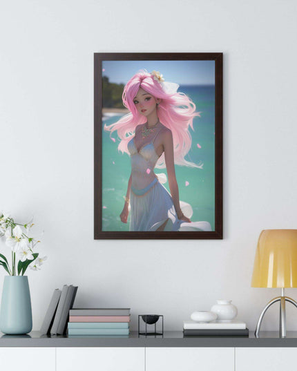 Eco-Conscious Mermaid Art Set with Sustainable Framing