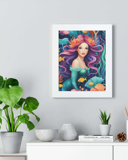 Enchanted Mermaid Retreat Vertical Wall Art - Artisan Designed by Maison d'Elite