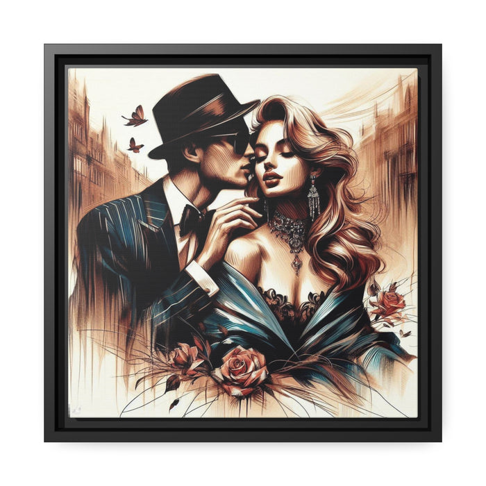 Elegance of Love - Valentine Matte Canvas Art Piece