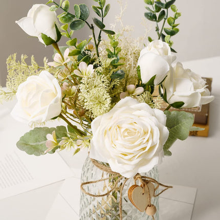 Peekaboo Studio Artificial Rose Bouquet - Elegant Home Decoration, Rea