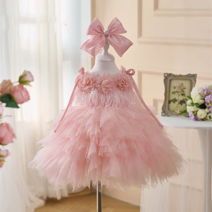 Peekaboo Studio One Year Old Flower Girl Dress - Elegant & Floral Desi