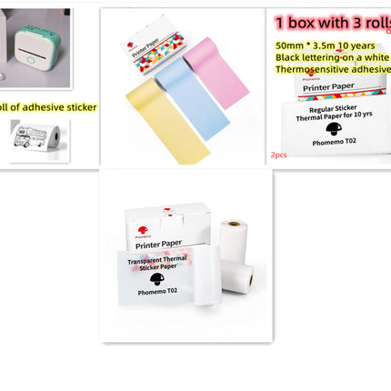 Portable Mini Thermal Label Printer Home Photo Printer Student Wrong Q