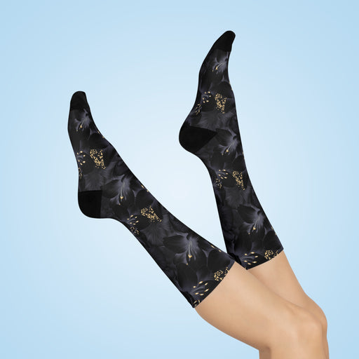 Luxurious Crew Socks: Chic Style for Day-Long Bliss