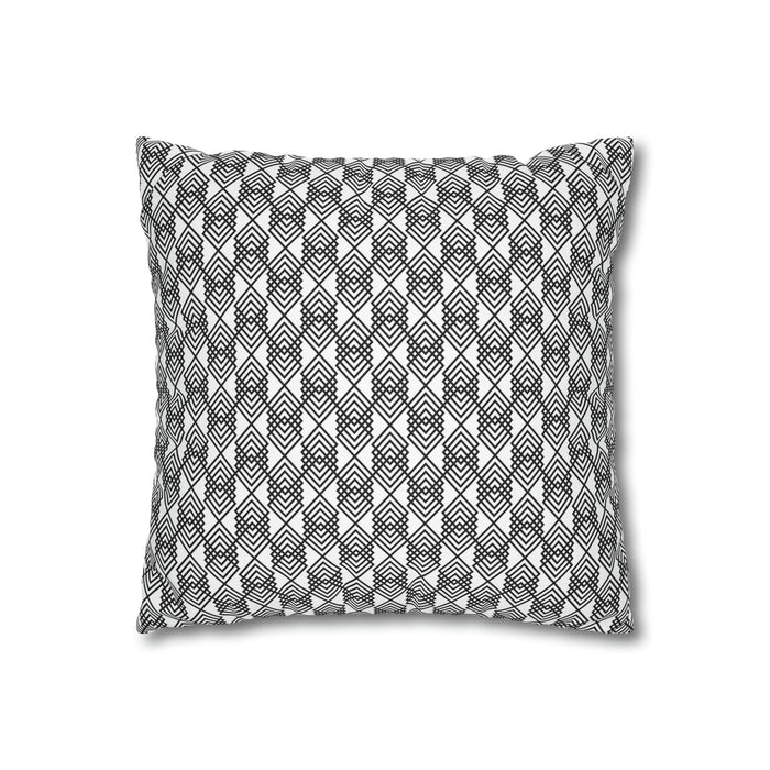 Modern Geometric Monochrome Pillow Cover