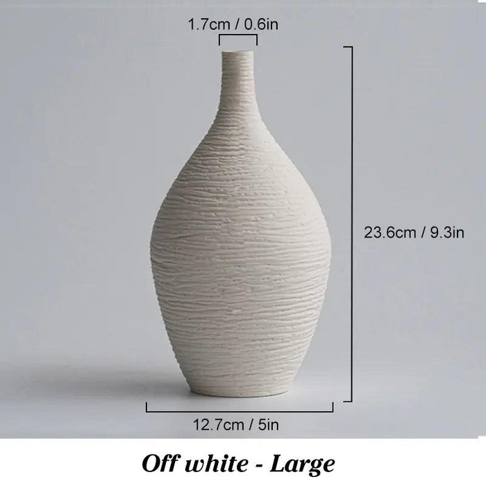 Nordic Elegance Ceramic Vase Set: Elegant Home Decor and Gift Choice