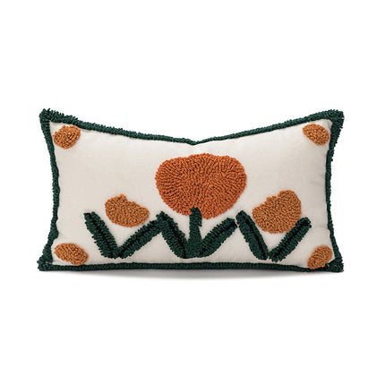 Loop Velvet Embroidered Sofa Cushion Cover