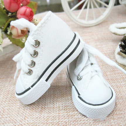 Canvas Doll Shoes Key Chain Pendant For Dolls Assorted Colors
