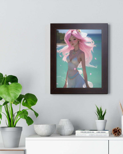 Eco-Conscious Mermaid Art Set with Sustainable Framing