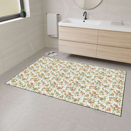 Elegant Vintage Floral Area Rug - Premium Design with Non-Slip Backing
