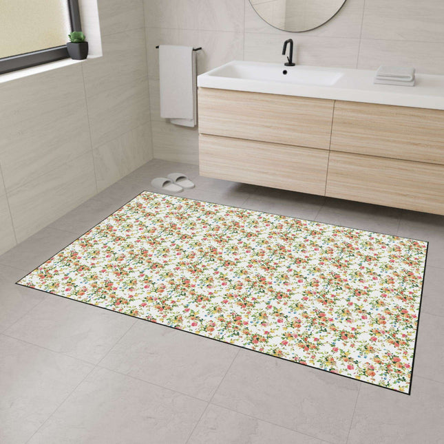 Elegant Vintage Floral Area Rug - Premium Design with Non-Slip Backing