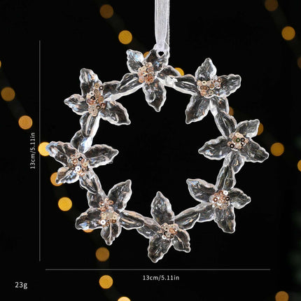 Christmas Decorations Sequined Acrylic Pendant