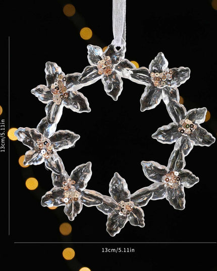 Christmas Decorations Sequined Acrylic Pendant