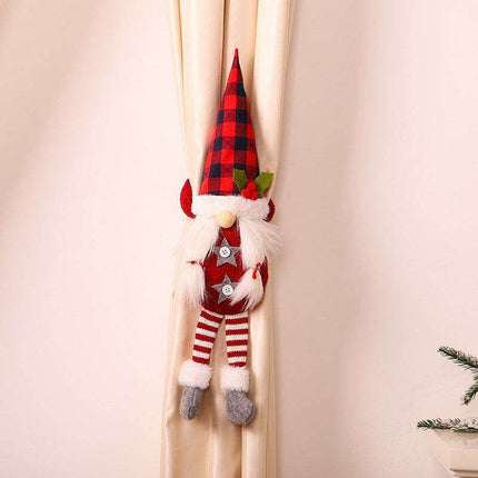 Charming Holiday Gnome Curtain Tiebacks for Enchanting Decor