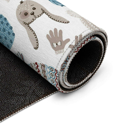 Cozy Elegance: Customizable Winter Wonderland Luxury Rug Collection