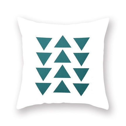 Bright color geometric pillow cushion cover