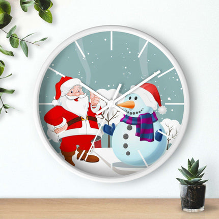Luxury Festive Wooden Wall Clock for Upscale Interiors