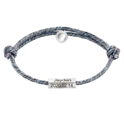 Peekaboo Studio Customized Stainless Steel Couples Name Bracelet