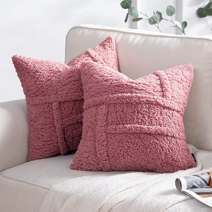 Lamb Wool Double-sided Cushion Cover