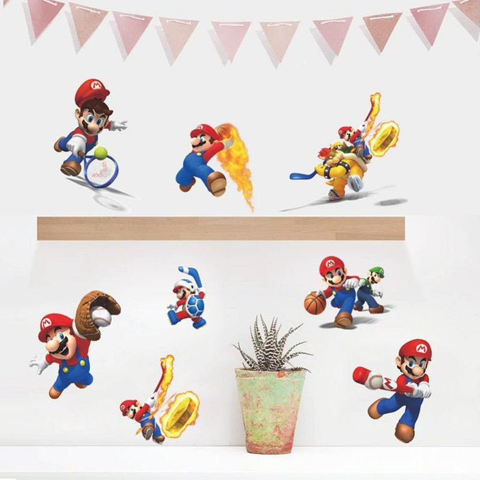 Luxurious Super Mario Adventure Nursery Wall Decals