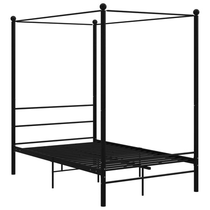 Peekaboo Studio Elegant Canopy Bed with Adjustable Height & Soft Drape