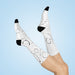 Geometric Print Crew Socks - Chic Comfort for Long-lasting Style