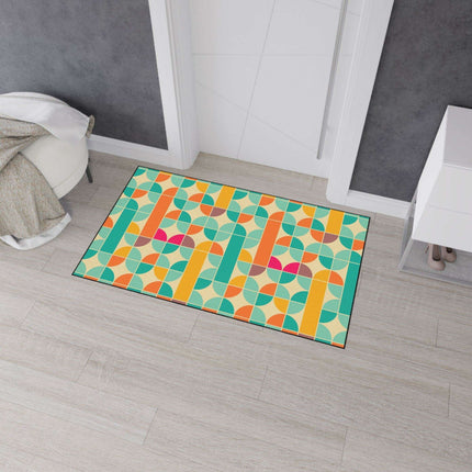 Sophisticated Non-Slip Geometric Polyester Area Rug