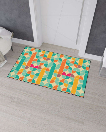 Sophisticated Non-Slip Geometric Polyester Area Rug