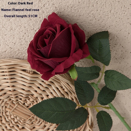 Peekaboo Studio Flannel Rose Artificial Flowers - Wedding & Home Decor