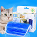 Cat Grooming Brush with Catnip - Multipurpose Pet Massage and Itch Relief Device