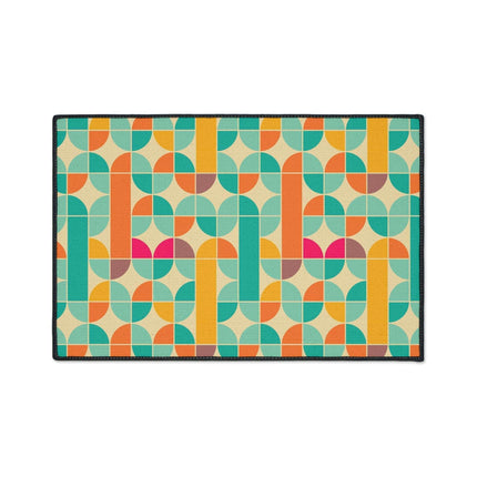 Sophisticated Non-Slip Geometric Polyester Area Rug