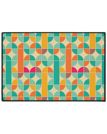 Sophisticated Non-Slip Geometric Polyester Area Rug