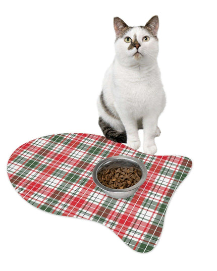 Customized Pet Dining Mats - Whimsical Bone and Fish Designs for Tidy Mealtimes