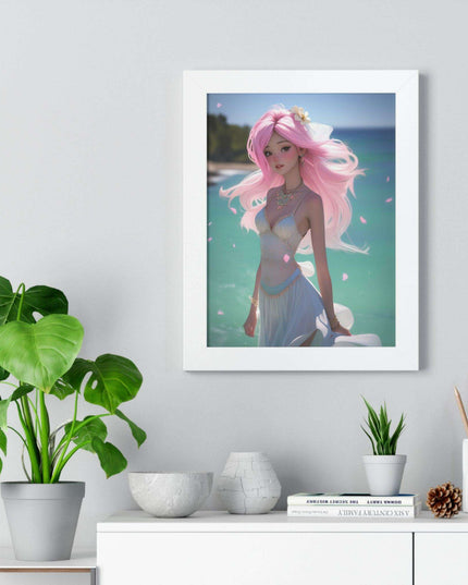 Eco-Conscious Mermaid Art Set with Sustainable Framing