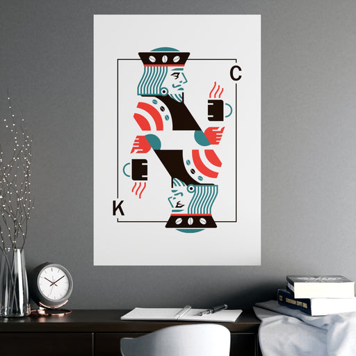 Luxury Coffee King Matte Poster Set - Elegant Wall Decor for Sophisticated Interiors