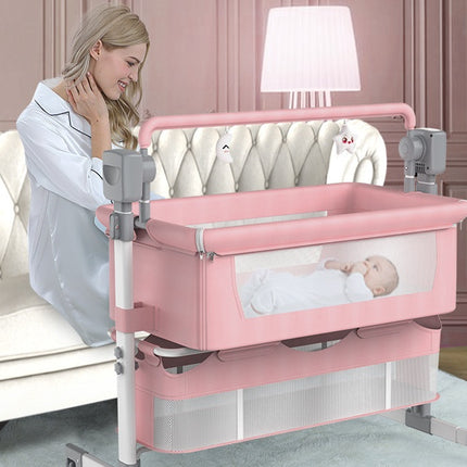 Peekaboo Studio Portable Electric Bassinet - Foldable Bedside Baby Bed