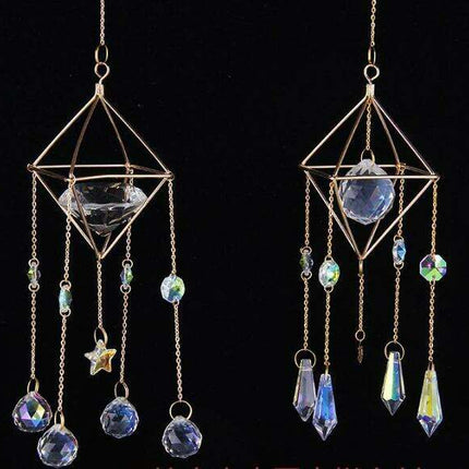 Enchanted Crystal Rainbow Wind Chimes - Sunlit Garden Harmony
