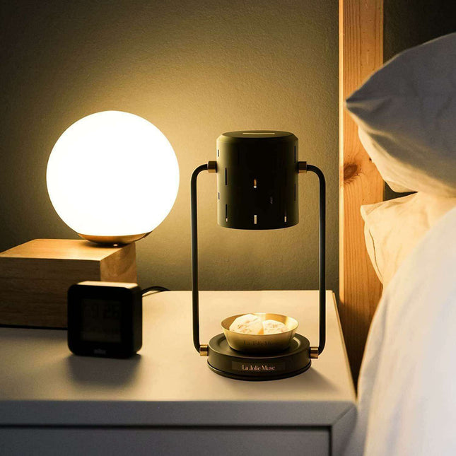 Vintage Serenity Aromatherapy Iron Lamp with Customizable Light Options and Fragrant Wax Melts