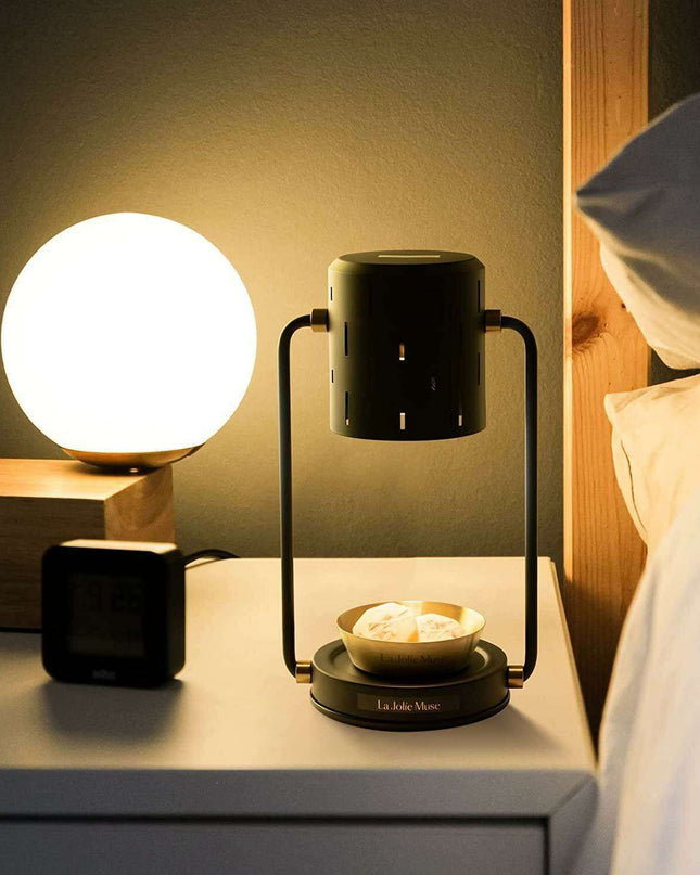 Vintage Serenity Aromatherapy Iron Lamp with Customizable Light Options and Fragrant Wax Melts