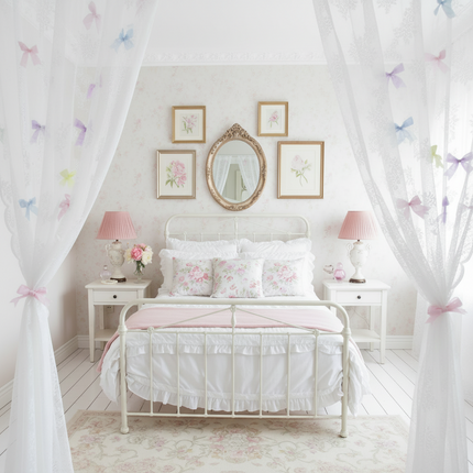 Children's Room Door Curtain with Telescopic Pole | 4 Styles, 82×85cm