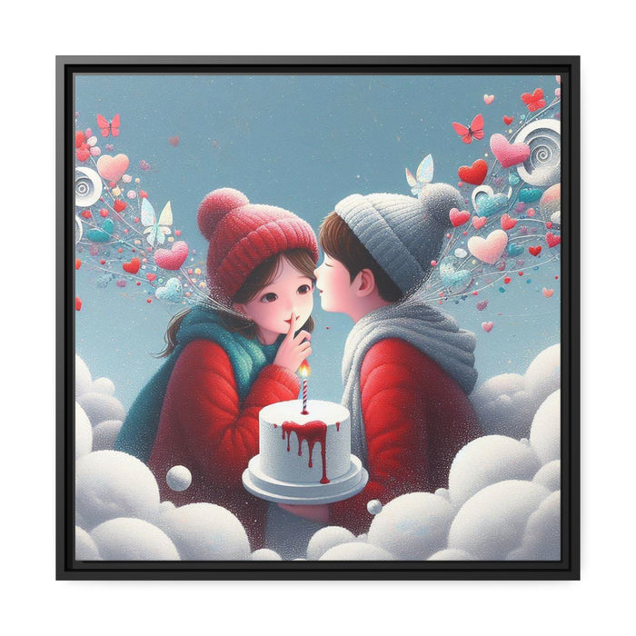Whispering - Valentine Matte Canvas Wall Art Collection