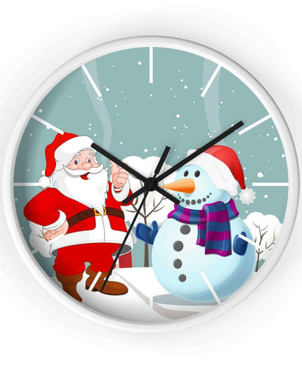 Luxury Festive Wooden Wall Clock for Upscale Interiors