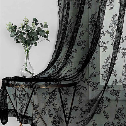 Peekaboo Studio Vintage Lace Half Shade Curtain - Elegant Design & Lig