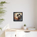 Romantic Elegance Collection - Black Pinewood Framed Valentine Canvas