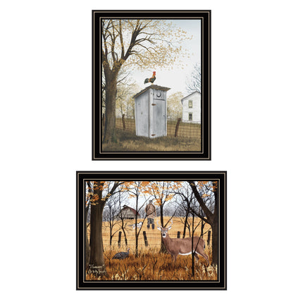 Billy Jacobs 2-Piece Black Framed Wall Art Set - Multicolor Prints