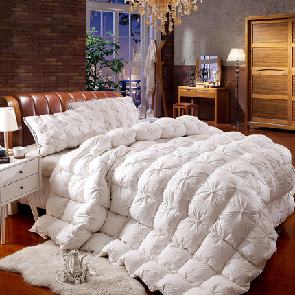 Peekaboo Studio Twisted Cotton Goose Down Duvet Insert - Thick & Warm