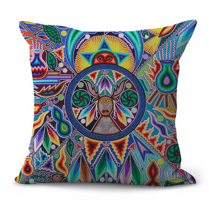 Decorative Pattern Cushion Pastoral Pillow Plaid Set Furniture Decorat