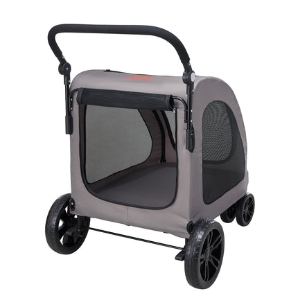 Peekaboo Studio 4-Wheel Pet Stroller, 160lbs Capacity, Portable Design