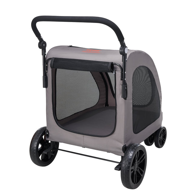 Peekaboo Studio 4-Wheel Pet Stroller, 160lbs Capacity, Portable Design