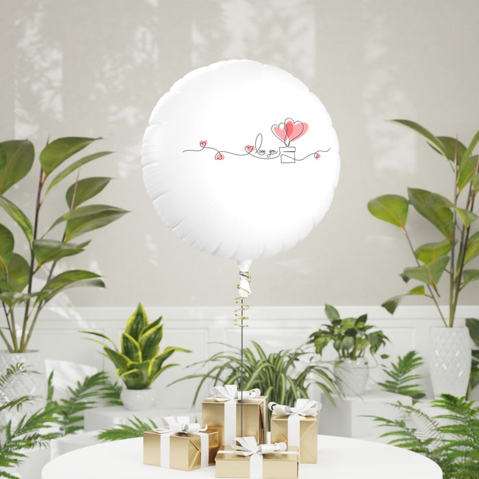 Valentine Love Floato Mylar Helium Balloon - Reusable, Waterproof, and Perfect for Special Events