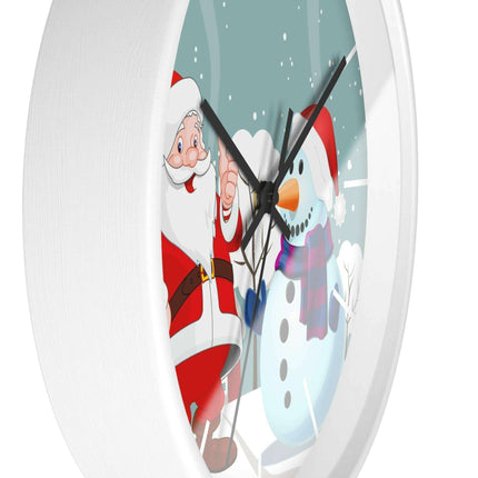 Luxury Festive Wooden Wall Clock for Upscale Interiors